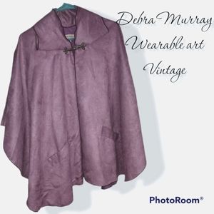 Wearable art vintage Fairy cloak Light purple cape wrap shawl